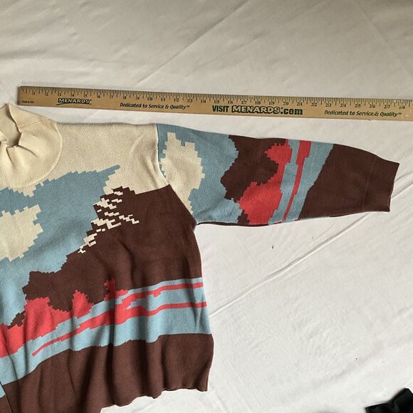 Compañía Fantástica Womans Sweater Mountain Print Jacquard Knit Medium - Picture 5 of 9